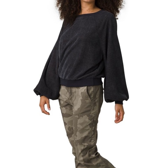 Prana Kanapee Tan Crew Neck Sweater Soft Knit Pullover - Picture 4 of 10